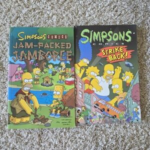 Simpsons Comics Book Bundle - Jam-Packed Jamboree & Strike Back!